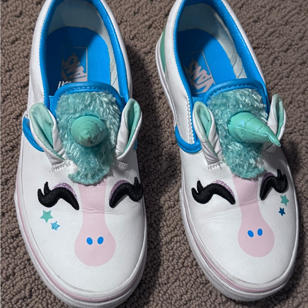 Vans Kids Unicorn Sneakers - White and Blue